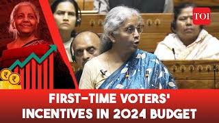 Budget Speech 2024 Whats there for the first time voters in new budget TOI expert panel decodes [upl. by Halak296]