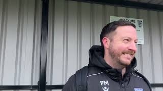 Pat McGuire interview vs Knaresborough Town 9324 [upl. by Anelehs]