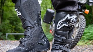 Test des bottes Alpinestars Tech 7 Enduro  efficaces et très confortables 👉 MotardAdventure [upl. by Burkle]