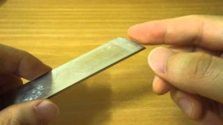 Leather Paring Knife from HSSM2 saw blade  Part 1 [upl. by Eelyr191]