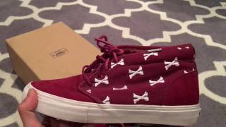 Shoe Review Vans Vault x WTAPS Bones Chukka S  Burgundy [upl. by Gnohp625]