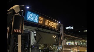 Aérobus le service matinal de bus proposé par Genève Aéroport [upl. by Reiko]