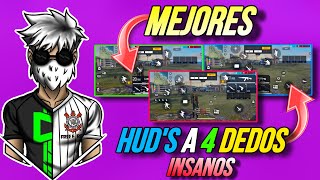 ✅Los Mejores Custom Hud A 4 Dedos Para Jugar Free Fire En Celular📱 En 2023🎉 [upl. by Curhan]