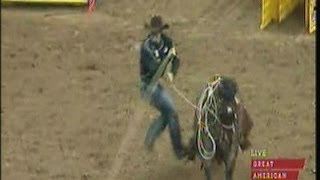 Tie Down Roping  2013 NFR Round 8 [upl. by Tullius299]