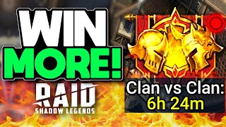 Get the MOST out of Clan vs Clan in Raid Shadow Legends [upl. by Kobe157]