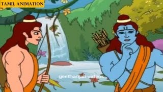 Tamil Short Stories  Ramayanam story in tamil  Hanuman Meets Rama [upl. by Emarej]