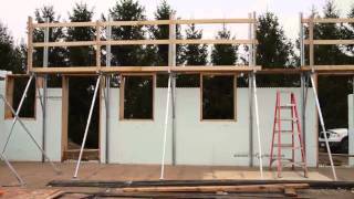 Plumwall ICF Bracing System  All in One Setup [upl. by Adianes]