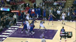 Eric Moreland Highlights Pistons vs Kings 12132014  2 Points [upl. by Nodlew]