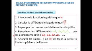 Cours 2Chapitre 1  Mesures grandeurs et incertitudes [upl. by Frasier]