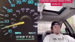 Honda Owners When VTEC kicks in [upl. by Elleryt]