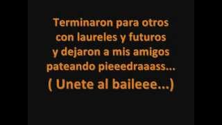 El baile de los que sobran  Los prisioneros LETRA [upl. by Anrehs]