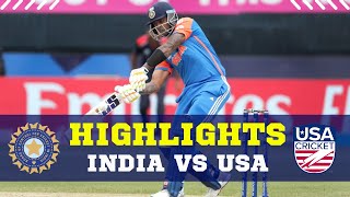 IND vs USA Highlights  India vs United States Highlights  T20 World Cup 2024 Highlights [upl. by Chirlin57]