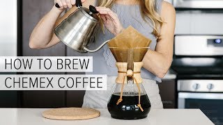 HOW TO BREW CHEMEX COFFEE  a simple chemex brewing guide [upl. by Monahon]