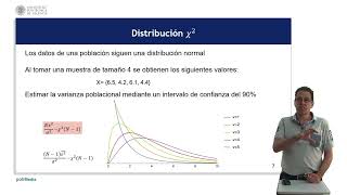 Distribución χ² estimación de la varianza poblacional   UPV [upl. by Eenalem]