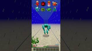 Mobs Test vs Water Damage in Minecraft shorts meme memes [upl. by Saied333]