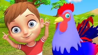 Kukdoo Koo  Nursery Rhymes In Hindi on Animals  Animals Sounds in Hindi  कुकड़ू कु  Hindi Poems [upl. by Garwin969]