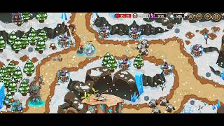 Crazy Defense Heroes Yeti Invasion 15 Nightmare The Giants Table Snowball solo [upl. by Cecilla]