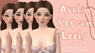 Avakin life Face Look Ideas  Avakin Life Tutorial Korean Face Look [upl. by Aronid]