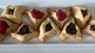 HAMANTASHEN COOKIES WITH HOMEMADE FILLINGS [upl. by Nailimixam]