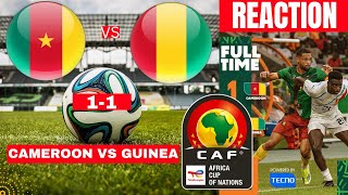 Cameroon vs Guinea 11 Live Africa Cup Nations AFCON Football Match Score Lions Cameroun Direct [upl. by Aizirk167]