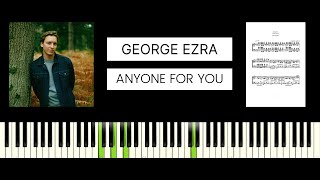 George Ezra  Anyone For You BEST PIANO TUTORIAL amp COVER [upl. by Ahsieket]