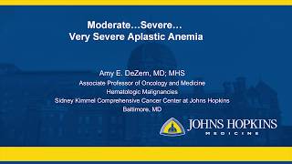 Webinar Moderate Severe Very Severe Aplastic Anemia 2018 [upl. by Naman]