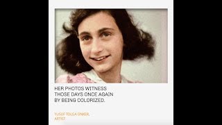 A voice from the past Anne Frank colorized [upl. by Tikna]