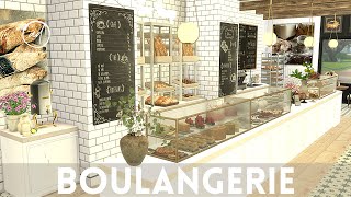 FRENCH BAKERY  BOULANGERIE  Sims 4  CC SPEED BUILD  CC List [upl. by Ahsekam]