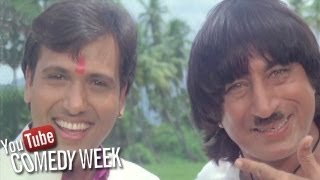 Raja Babu Comedy Scene  Shakti Kapoors Plan to find Karishma Kapoor  Comedy Week [upl. by Aikahs588]