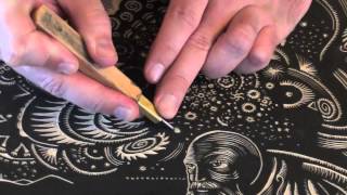 Printmaking Tutorial Woodcarving with Woodblock Tools Intaglio Tricks and Techniques Demo [upl. by Wilmer829]