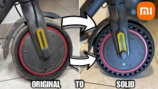 How To Replace Front Solid Tire On Xiaomi Pro Scooter [upl. by Anaeel]