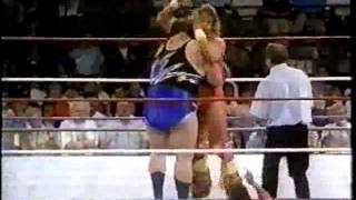 Ultimate Warrior vs Earthquake 1991 Coliseum Video Exclusive [upl. by Ysdnil919]