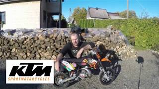 KTM 50cc apžvalga MOTO GURIS [upl. by Aivatco]