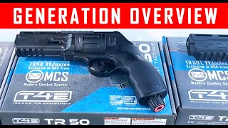 Different Generations Overview For HDR 50 TR50 11 Joules Home Defense Revolver [upl. by Atalie290]