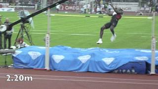 Donald Thomas Diamond League Mens High Jump Bislett Games 2011 [upl. by Anh]