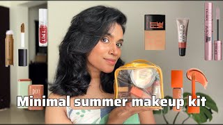 My Minimal Summer Makeup Kit  Glowy Summer Makeup  Malayalam [upl. by Zea441]