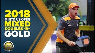 Mixed Doubles 19 Gold Medal Match from the 2018 Minto US Open Pickleball Championships [upl. by Thurber801]