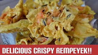 resep rempeyek udang lekker rempeyek udang crispy rempeyek rempeyekrenyah rempeyekoedang [upl. by Ajnos]