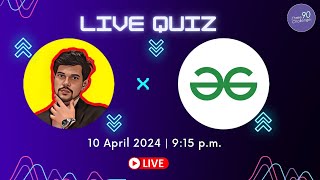 LIVE QUIZ with TechnicalProPlus  Three 90 Challenge Back with Benefits  Link⏬ [upl. by Treblihp]