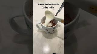 EASY CHOCOLATE MUG CAKE IN THE MICROWAVE Emma’s Goodies [upl. by Warms]