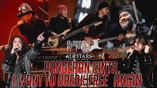 Pangeran Cinta I Want To Break Free Angin  Dewa19 Ft Virzha amp Ello Stadium Tour 2023 [upl. by Belinda]