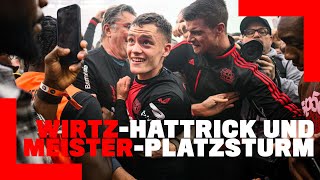 Deutscher Meister Highlights Alle 5 Tore Wirtz Xhaka amp Boniface  Busempfang Hymne Platzsturm [upl. by Eniamrahs]