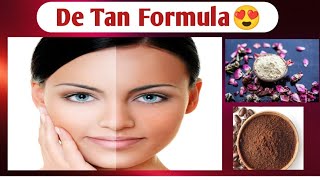 De Tan Face Pack at homeDe tanning at homeDe Tan Face Mask❤️Remedies Hub [upl. by Hesper]