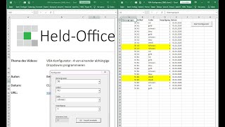 0058 ExcelVBA Einen eigenen Konfigurator basteln [upl. by Ewolram]