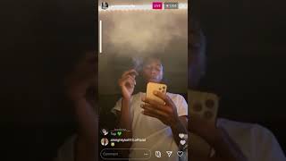 NBA YoungBoy Previews New Music on Instagram LIVE PART2RAPPERS IN STUDIO 2020 [upl. by Lynnworth]