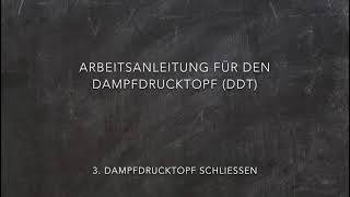 Dampfdrucktopf bedienen [upl. by Stouffer]