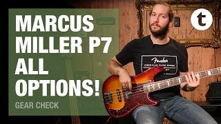 Playing all the Marcus Miller P7 Bass models  Demo  Thomann [upl. by Marylou961]