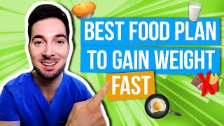 How to gain weight fast for girls and men with foods plan [upl. by Neillij]