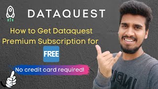 How to Get Dataquest Premium Subscription for Free  Dataquest Become a Data Scientist For Free [upl. by Rockie]