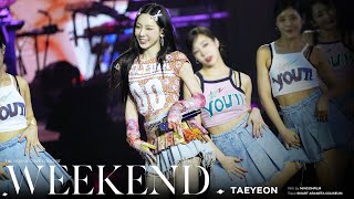 태연 Taeyeon Weekend 4K 직캠 l The ODD of Love Concert in Manila 230730 [upl. by Eudosia]